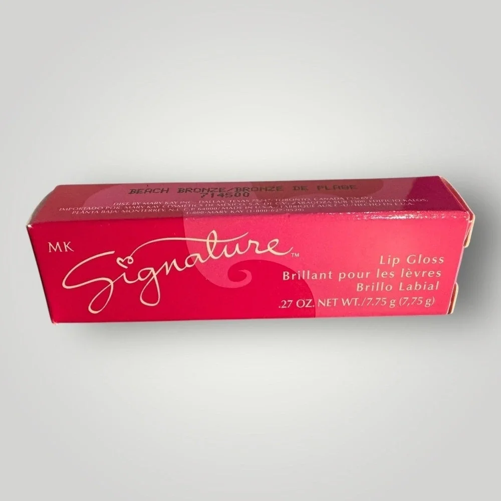 Mary Kay Signature Lip‎ Gloss Beach Bronze 714500 High Shine .27 oz New in Box